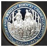 1oz Sterling Silver Proof Civil War Medal