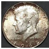 1968-D Kennedy 40% Silver Half Dollar Gem BU