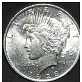 1923 Peace Silver Dollar Gem BU