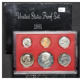1981 US Mint Proof Set w/ SBA Dollar