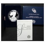2021 W 1oz Proof Silver Eagle MIB Type 1