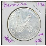 1972 Bermuda .925 Proof Silver Crown 28.28g