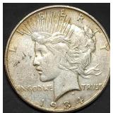 1934-S Peace Silver Dollar, Key Date, Nice!