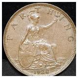 1928 Great Britain George V Farthing High Grade