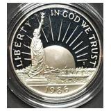 1986 S Statue of Liberty Proof Half Dollar