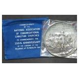 Reed & Barton Sterling Silver Mayflower Medal 100g