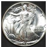 1941 Walking Liberty Silver Half Dollar MS65+