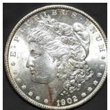 1902-O Morgan Silver Dollar Gem BU MS65