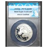 2008 S Bald Eagle Proof Half Dollar ANACS PR70