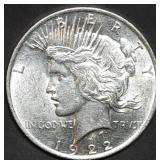 1922 Peace Silver Dollar Gem BU