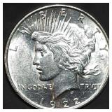 1922 Peace Silver Dollar Gem BU