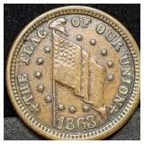 1863 DIX / Shoot Him on The Spot Civil War Token