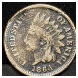 1864 Indian Head Cent