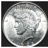 1922 Peace Silver Dollar Gem BU