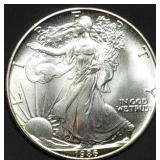 1986 1oz Silver Eagle Gem BU 1st Year