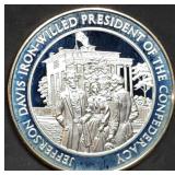 1oz Sterling Silver Proof Civil War Medal