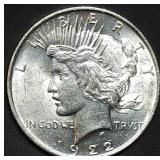 1922 Peace Silver Dollar Gem BU
