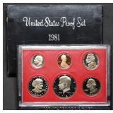 1981 US Mint Proof Set w/ SBA Dollar