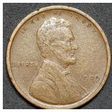 1909 Lincoln Wheat Cent 1st Year Coin