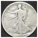 1918 Walking Liberty Silver Half Dollar