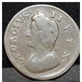 1737 Great Britain George II Farthing Nice
