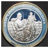 1oz Sterling Silver Proof Civil War Medal