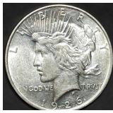1926-D Peace Silver Dollar, Better Date, High