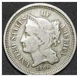 1866 Three Cent Nickel