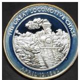 1oz Sterling Silver Proof Civil War Medal