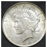 1922-D Peace Silver Dollar Gem BU