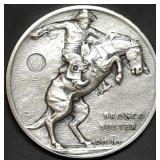 Frederic Remington .999 Silver 3" Medal 56.8g