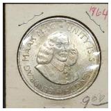 1964 South Africa .500 Silver 50 Cent Piece 28g