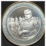 1oz Sterling Silver Proof Civil War Medal