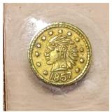 1857 California Gold Souvenir/Novelty Token
