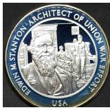 1oz Sterling Silver Proof Civil War Medal