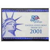 2001 US Mint Proof Set MIB