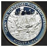 1oz Sterling Silver Proof Civil War Medal