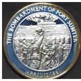 1oz Sterling Silver Proof Civil War Medal