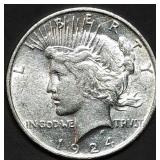 1924 Peace Silver Dollar Gem BU