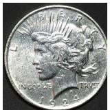 1924 Peace Silver Dollar Gem BU