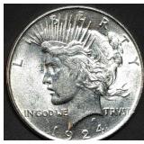 1924 Peace Silver Dollar Gem BU