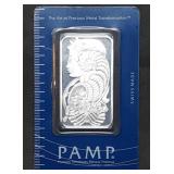 1 Troy Oz .999 Silver PAMP Suisse Lady Fortuna Bar