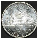 1963 Canada 80% Silver Voyager Dollar BU