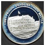 1oz Sterling Silver Proof Civil War Medal