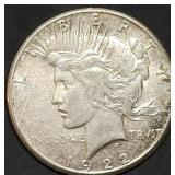 1922-S Peace Silver Dollar Toned