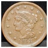 1853 US Large Cent High Grade
