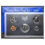 1969 US Mint Proof Set w/ Silver Kennedy