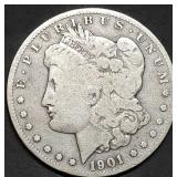 1901-S Morgan Silver Dollar, Better Date