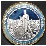 1oz Sterling Silver Proof Civil War Medal