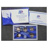 2000 Statehood Quarter Proof Set MIB
